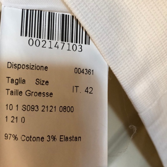 Piazza Sempione white knee-length skirt - Picture 4 of 4